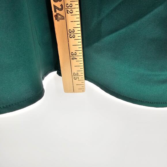 Wild Fable Emerald Green Corset Satin Holiday Dress Ballet Cottage Romantic NWT - Picture 8 of 12